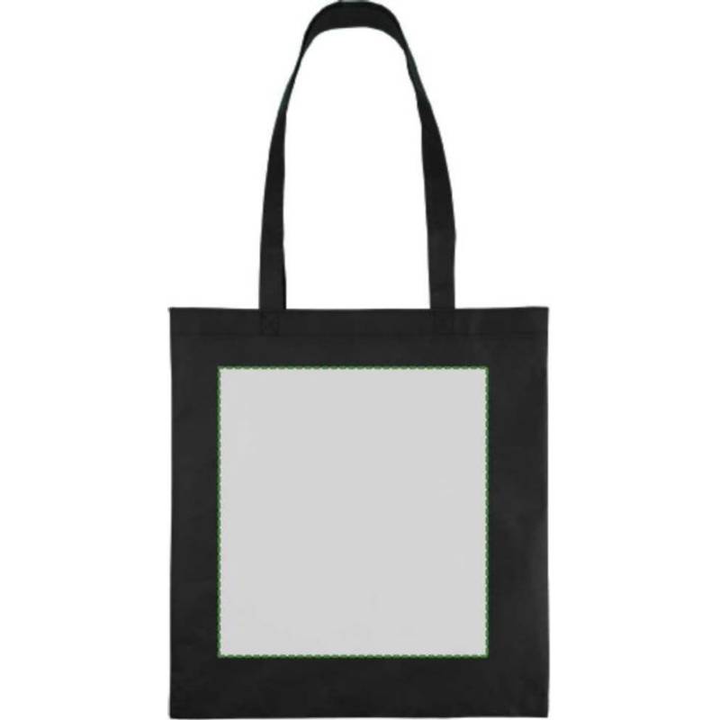 Nákupná taška z netkanej textílie (80 g/m²) Taye, čierna Nákupná taška z netkanej textílie (80 g/m²) Taye, čierna