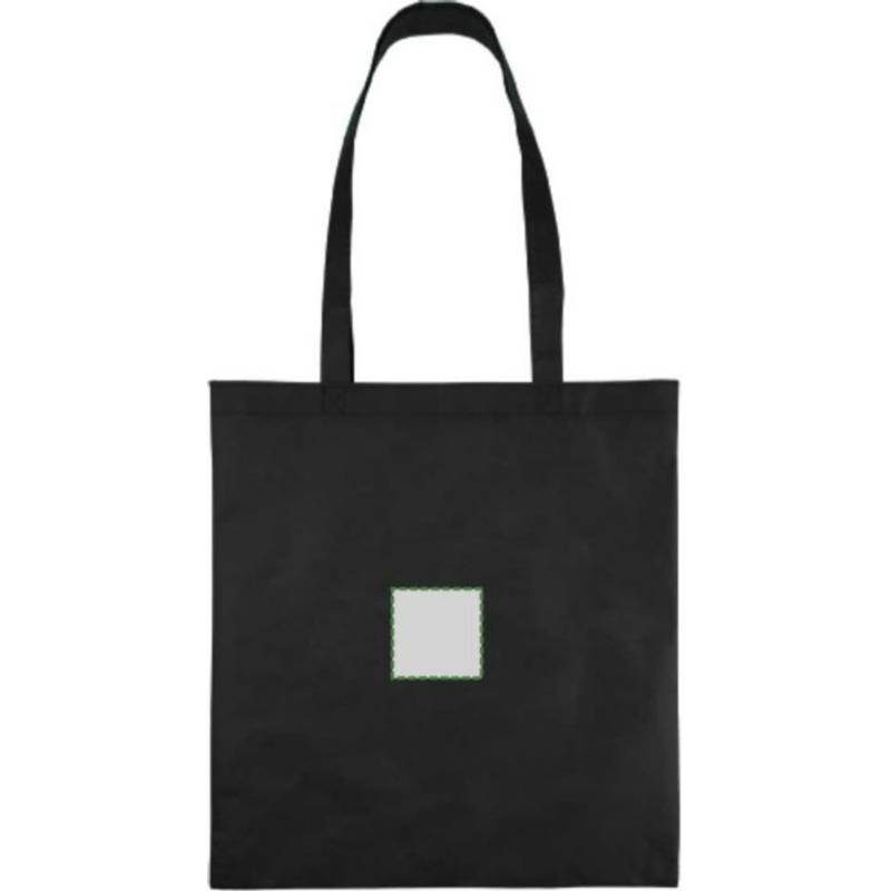 Nákupná taška z netkanej textílie (80 g/m²) Taye, čierna Nákupná taška z netkanej textílie (80 g/m²) Taye, čierna