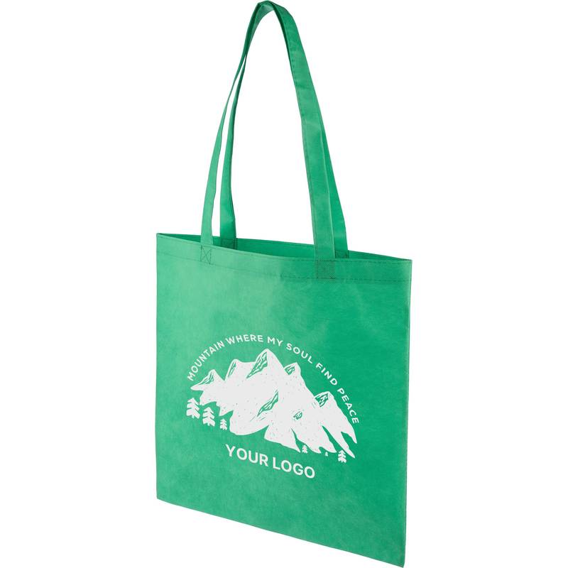 Nákupná taška z netkanej textílie (80 g/m²) Taye, čierna Nákupná taška z netkanej textílie (80 g/m²) Taye, čierna