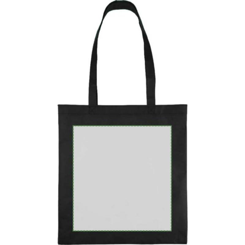 Nákupná taška z recyklovanej netkanej textílie (80 g/m²) Vian, čierna Nákupná taška z recyklovanej netkanej textílie (80 g/m²) Vian, čierna