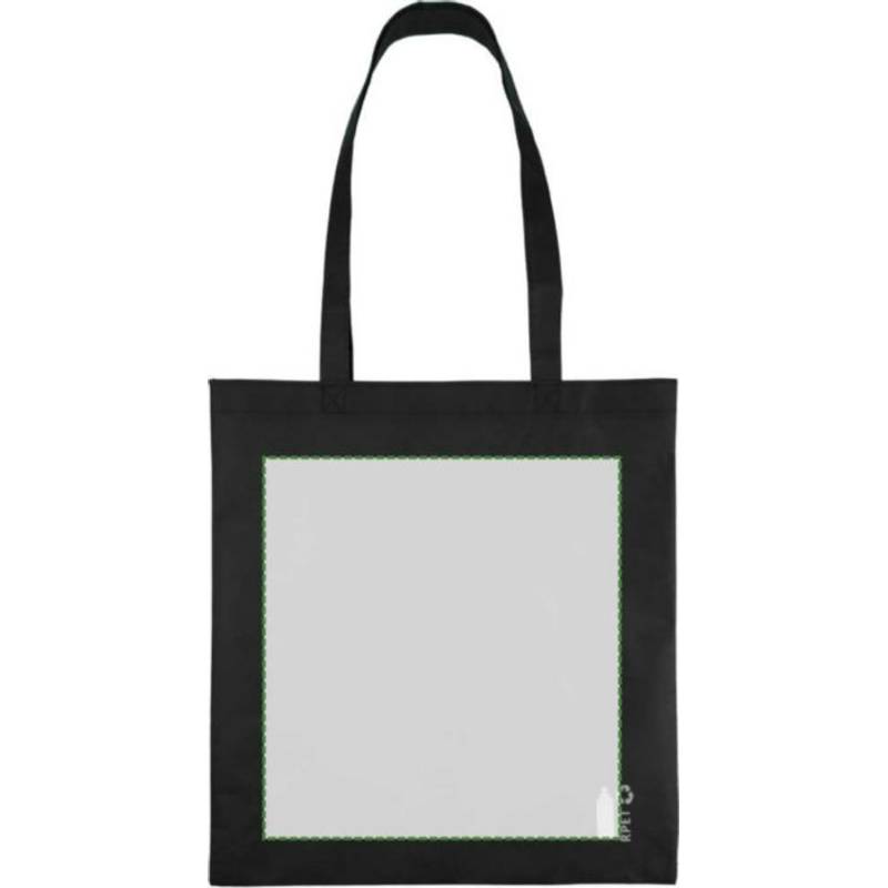 Nákupná taška z recyklovanej netkanej textílie (80 g/m²) Vian, čierna Nákupná taška z recyklovanej netkanej textílie (80 g/m²) Vian, čierna