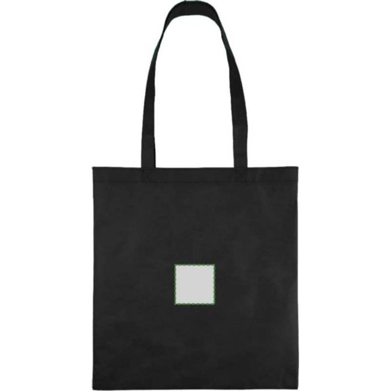 Nákupná taška z recyklovanej netkanej textílie (80 g/m²) Vian, čierna Nákupná taška z recyklovanej netkanej textílie (80 g/m²) Vian, čierna