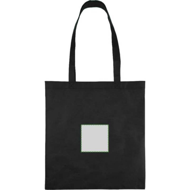 Nákupná taška z recyklovanej netkanej textílie (80 g/m²) Vian, čierna Nákupná taška z recyklovanej netkanej textílie (80 g/m²) Vian, čierna