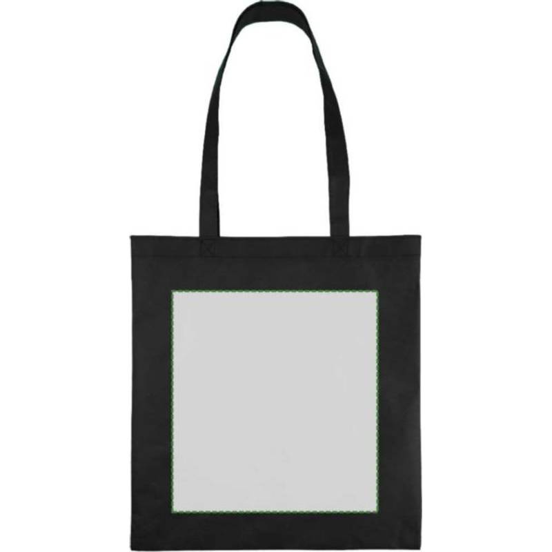 Nákupná taška z recyklovanej netkanej textílie (80 g/m²) Vian, čierna Nákupná taška z recyklovanej netkanej textílie (80 g/m²) Vian, čierna