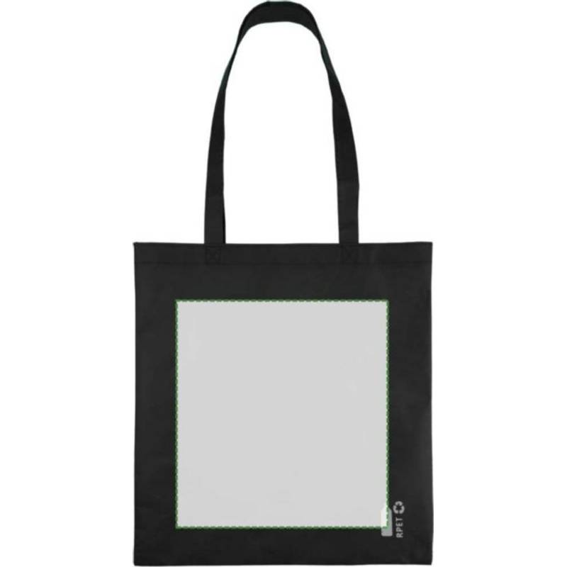 Nákupná taška z recyklovanej netkanej textílie (80 g/m²) Vian, čierna Nákupná taška z recyklovanej netkanej textílie (80 g/m²) Vian, čierna