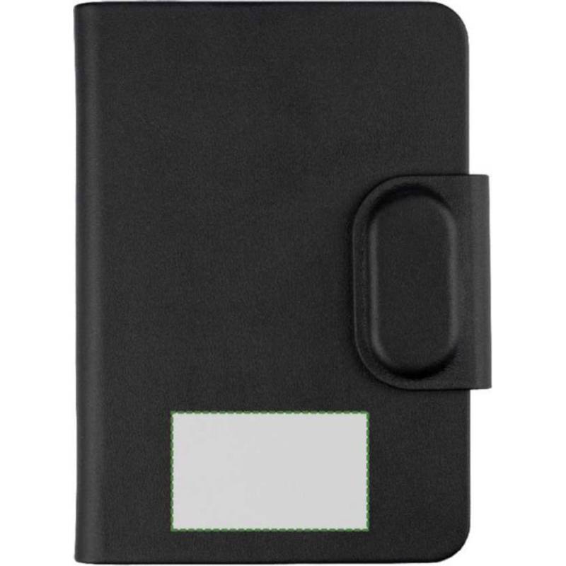 Puzdro na pas z recyklovaného PU Mavi, čierna Puzdro na pas z recyklovaného PU Mavi, čierna