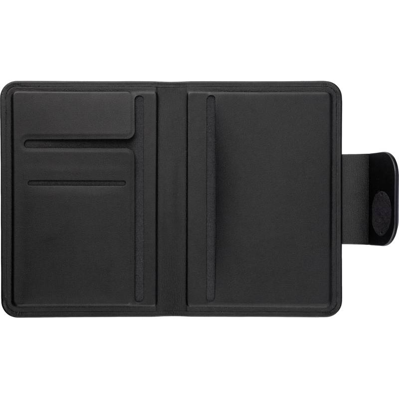 Puzdro na pas z recyklovaného PU Mavi, čierna Puzdro na pas z recyklovaného PU Mavi, čierna