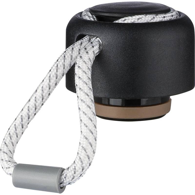 Dvojstenná fľaša na pitie z recyklovanej nehrdzavejúcej ocele (500 ml) Solene, čierna Dvojstenná fľaša na pitie z recyklovanej nehrdzavejúcej ocele (500 ml) Solene, čierna