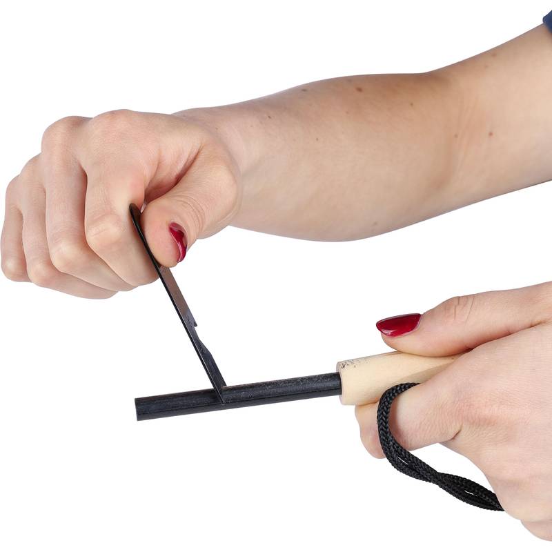 Podpaľovač z nehrdzavejúcej ocele Azra, hnedá Podpaľovač z nehrdzavejúcej ocele Azra, hnedá