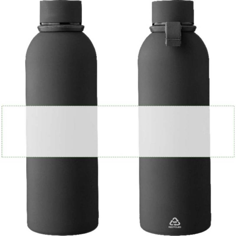 Dvojstenná fľaša na pitie z recyklovaného nehrdzavejúceho kovu (500 ml) Sena, zelená Dvojstenná fľaša na pitie z recyklovaného nehrdzavejúceho kovu (500 ml) Sena, zelená