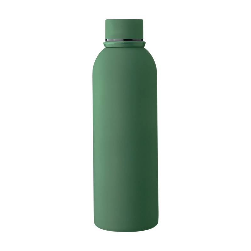 Dvojstenná fľaša na pitie z recyklovaného nehrdzavejúceho kovu (500 ml) Sena, zelená Dvojstenná fľaša na pitie z recyklovaného nehrdzavejúceho kovu (500 ml) Sena, zelená