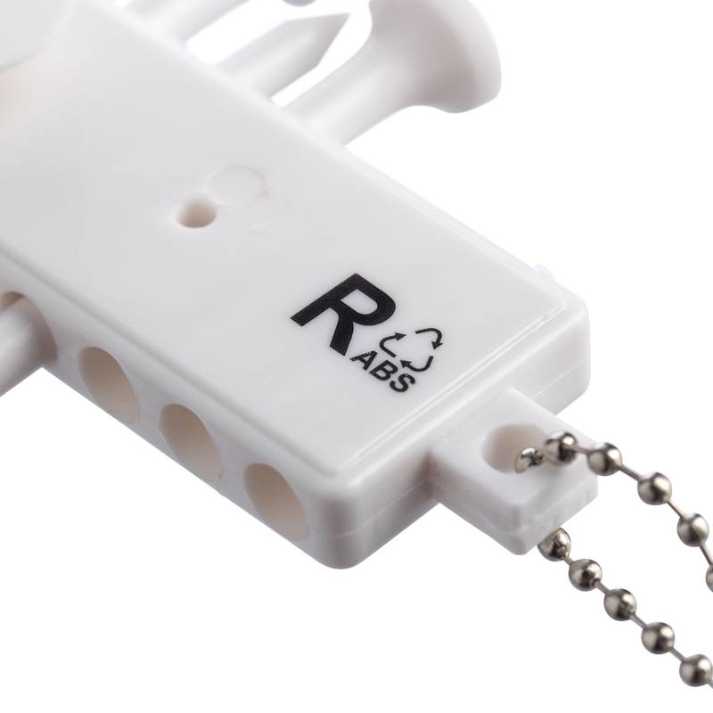 Sada golfových odpališť z recyklovaného ABS Aveline, biela Sada golfových odpališť z recyklovaného ABS Aveline, biela