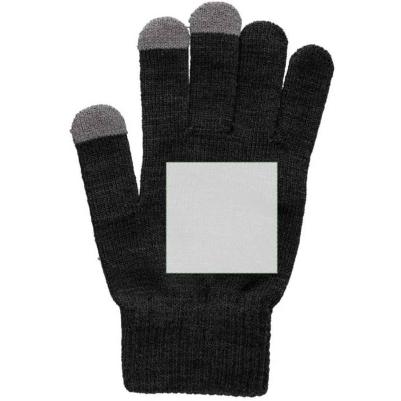 Rukavice na dotykovú obrazovku z rPET Nira, čierna Rukavice na dotykovú obrazovku z rPET Nira, čierna