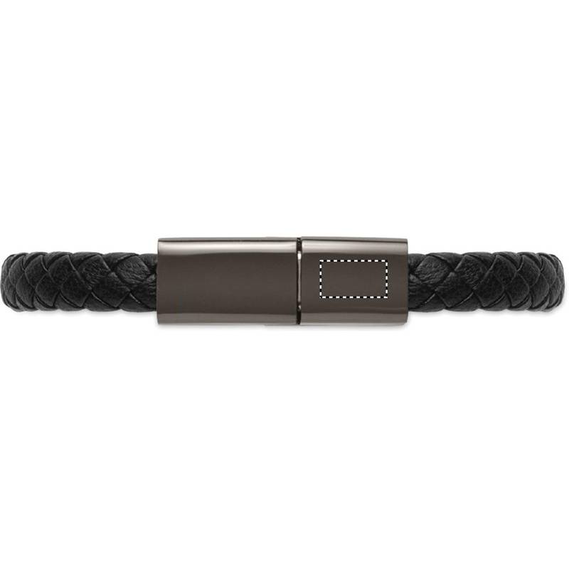 Pletený náramok a kábel type-C, čierna Pletený náramok a kábel type-C, čierna