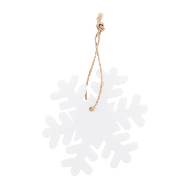 Joulox RPET ozdoba na vianočný stromček, snehová vločka, biela Joulox RPET ozdoba na vianočný stromček, snehová vločka, biela