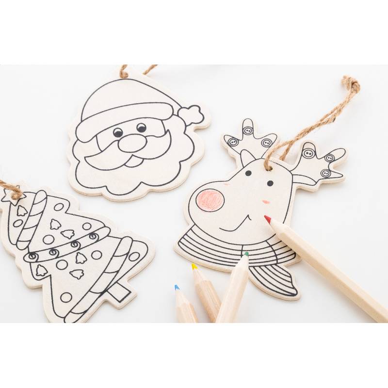 Oppland vianočné ozdoby na vyfarbenie na stromček, hnedá Natural Oppland vianočné ozdoby na vyfarbenie na stromček, hnedá Natural