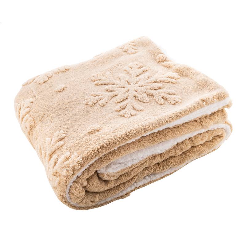 Valsatra RPET vianočná deka, hnedá Natural Valsatra RPET vianočná deka, hnedá Natural