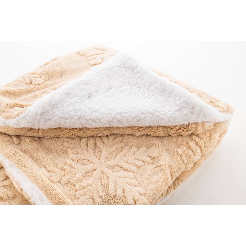 Valsatra RPET vianočná deka, hnedá Natural Valsatra RPET vianočná deka, hnedá Natural