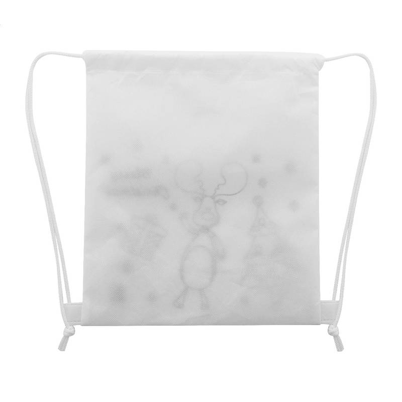 Julfar Bag A vánoční vak ke stažení šňůrkou na vybarvení, bílá Julfar Bag A vánoční vak ke stažení šňůrkou na vybarvení, bílá