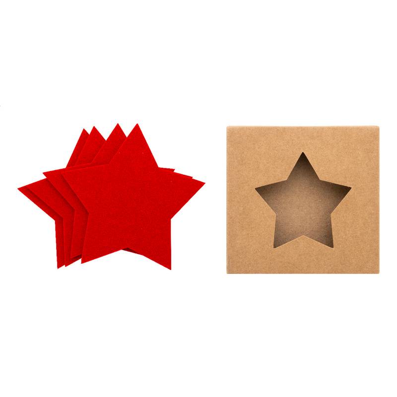 Vagnes chyba vianočných podtáckov z RPET, červená Vagnes chyba vianočných podtáckov z RPET, červená