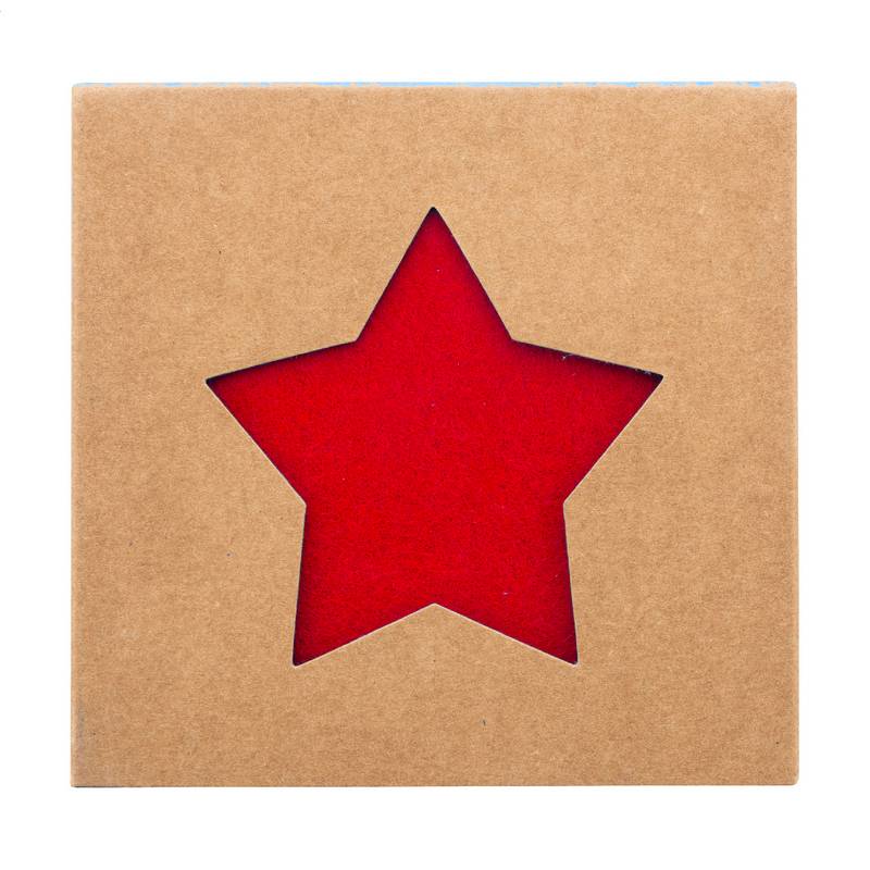 Vagnes chyba vianočných podtáckov z RPET, červená Vagnes chyba vianočných podtáckov z RPET, červená