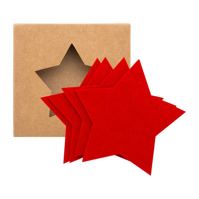 Vagnes chyba vianočných podtáckov z RPET, červená Vagnes chyba vianočných podtáckov z RPET, červená