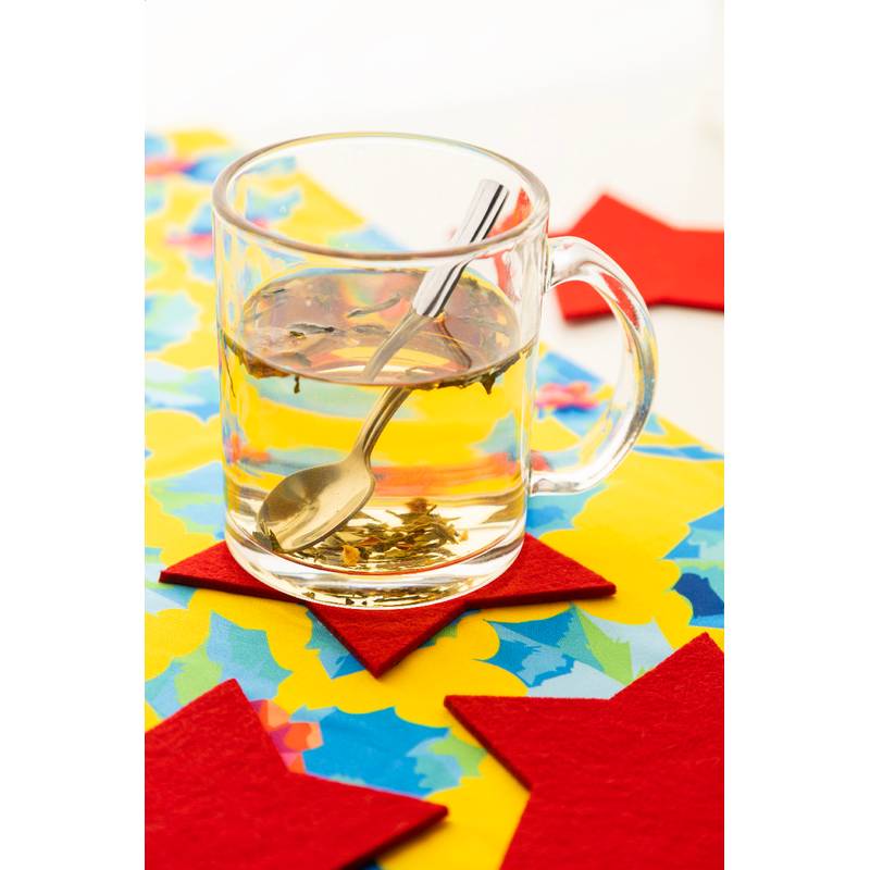 Vagnes chyba vianočných podtáckov z RPET, červená Vagnes chyba vianočných podtáckov z RPET, červená