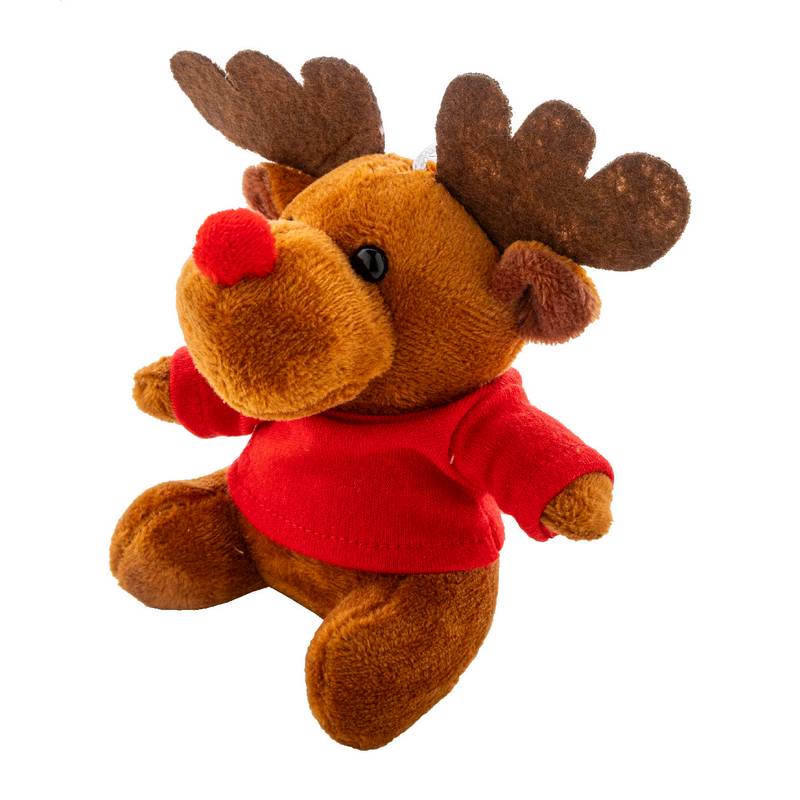 Julren plyšový vianočný prívesok na kľúče so sobom, viacfarebná Julren plyšový vianočný prívesok na kľúče so sobom, viacfarebná