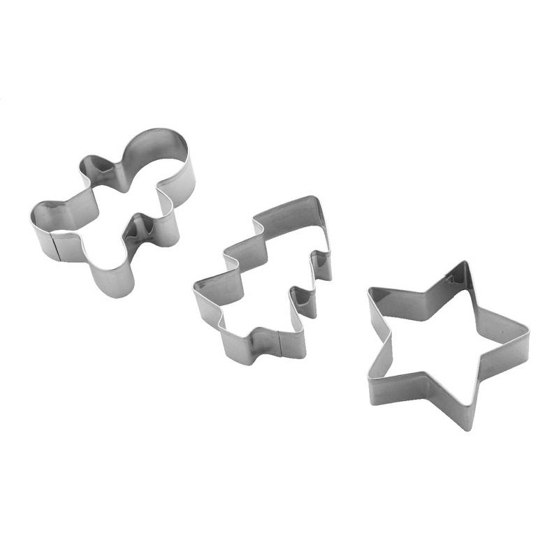 Pepparku chyba vianočných vykrajovačov na sušienky, sivá Silver Pepparku chyba vianočných vykrajovačov na sušienky, sivá Silver