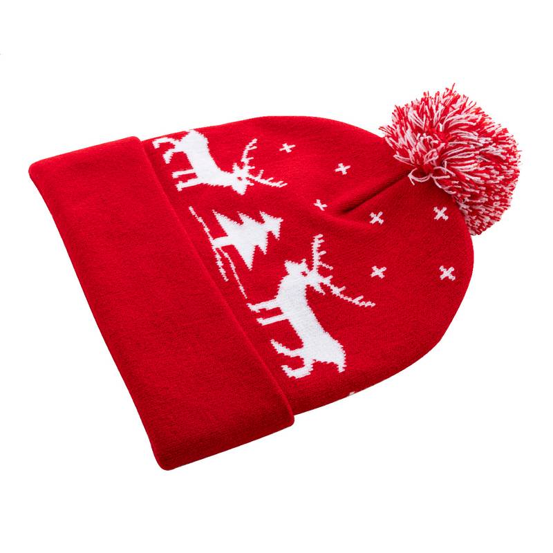 Skandimos vianočné zimné čiapky, červená Skandimos vianočné zimné čiapky, červená
