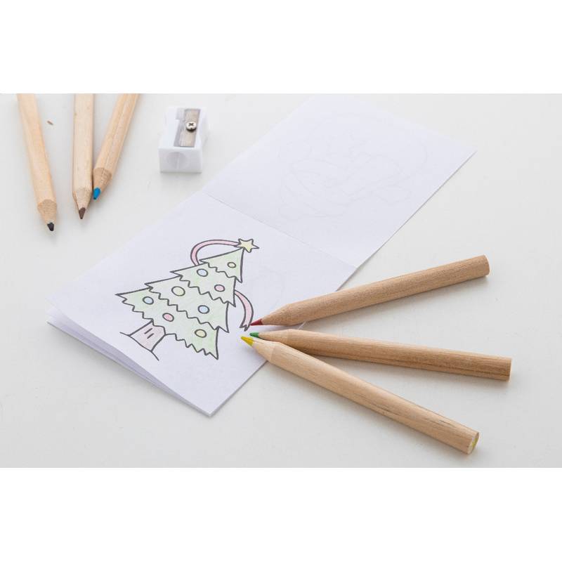 Jolably vianočná sada s omaľovánkami, hnedá Natural Jolably vianočná sada s omaľovánkami, hnedá Natural