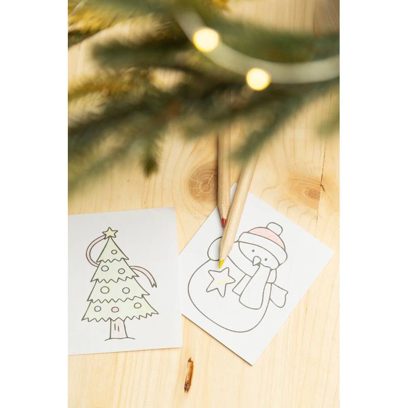 Jolably vianočná sada s omaľovánkami, hnedá Natural Jolably vianočná sada s omaľovánkami, hnedá Natural