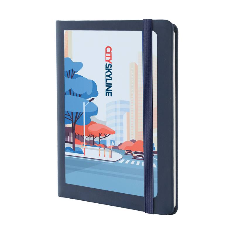 Nopuk Blank A6 poznámkový blok, modrá Dark Nopuk Blank A6 poznámkový blok, modrá Dark