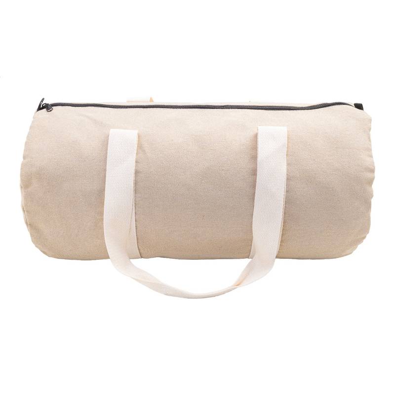 Rekan Duff sportovní taška z recyklovaného plátna, hnědá Natural Rekan Duff sportovní taška z recyklovaného plátna, hnědá Natural