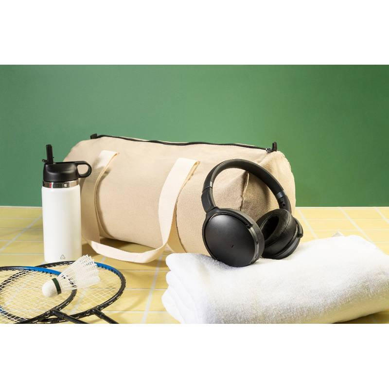 Rekan Duff sportovní taška z recyklovaného plátna, hnědá Natural Rekan Duff sportovní taška z recyklovaného plátna, hnědá Natural