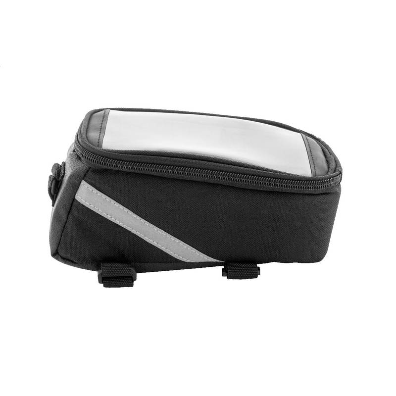 Velofon púzdro na mobil na bicykel z RPET, čierna Velofon púzdro na mobil na bicykel z RPET, čierna