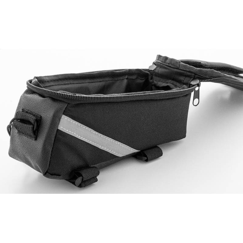 Velofon púzdro na mobil na bicykel z RPET, čierna Velofon púzdro na mobil na bicykel z RPET, čierna