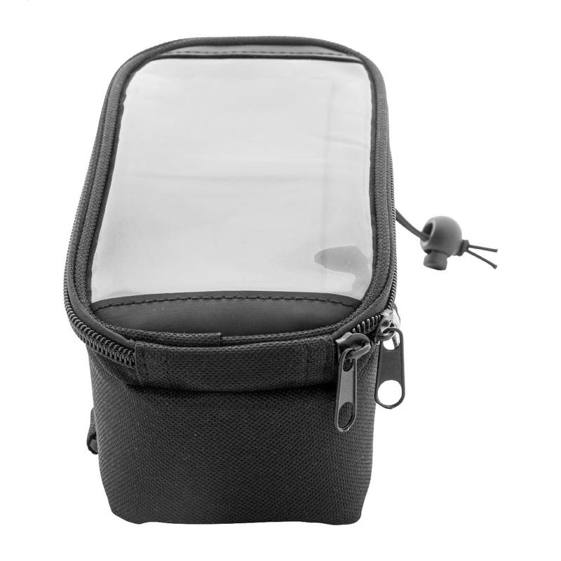 Velofon púzdro na mobil na bicykel z RPET, čierna Velofon púzdro na mobil na bicykel z RPET, čierna