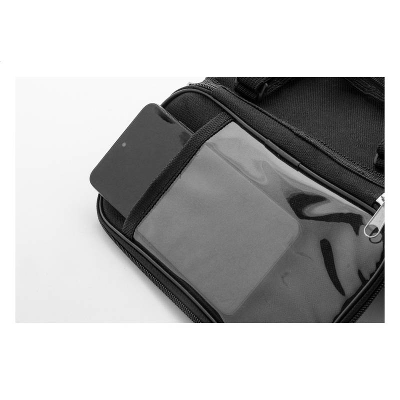 Velofon Plus púzdro na mobil na bicykel z RPET, čierna Velofon Plus púzdro na mobil na bicykel z RPET, čierna