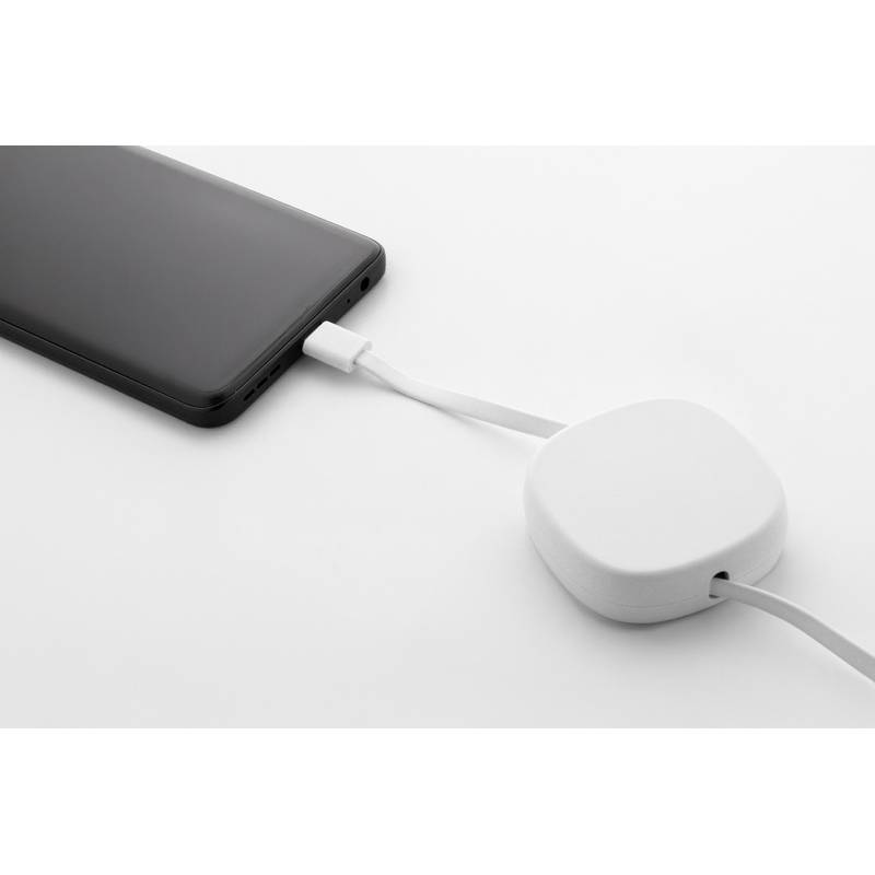 Cabsle 60W nabíjecí kabel RABS USB-C, bílá Cabsle 60W nabíjecí kabel RABS USB-C, bílá
