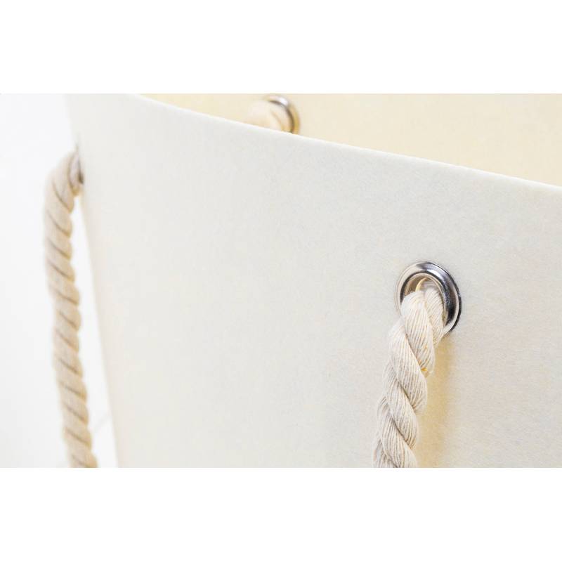 Refelt Beach plážová taška z RPET, hnědá Natural Refelt Beach plážová taška z RPET, hnědá Natural