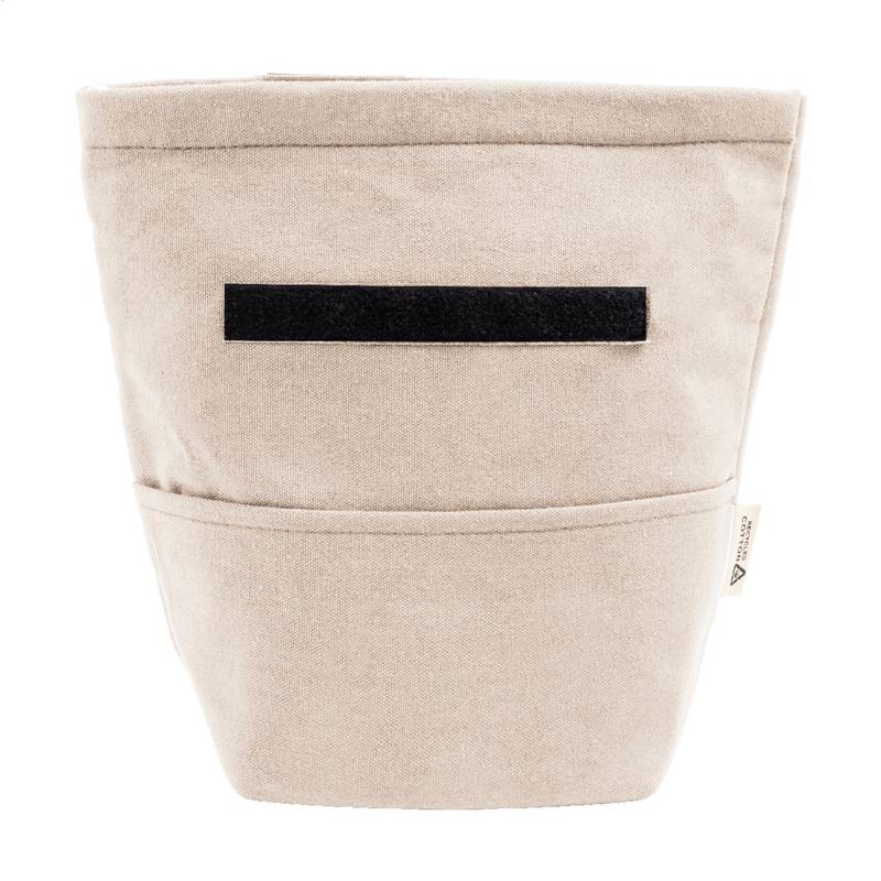 Rekan Cool chladící taška z recyklovaného plátna, hnědá Natural Rekan Cool chladící taška z recyklovaného plátna, hnědá Natural