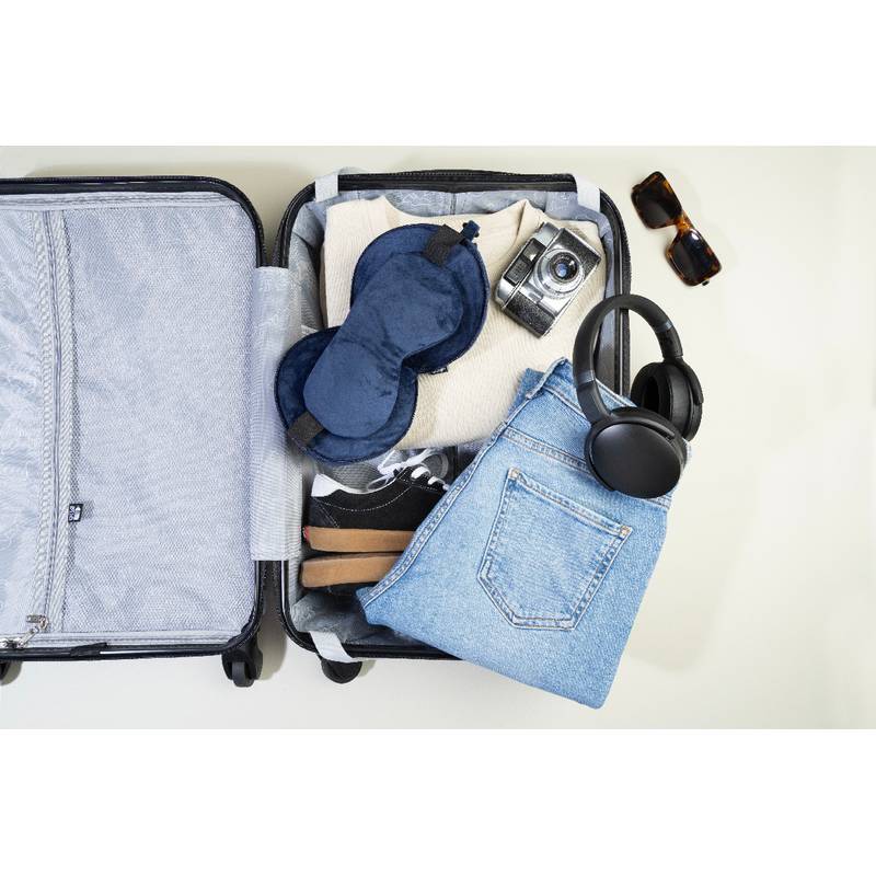 Dreamfly cestovní polštář z RPET, modrá Dark Dreamfly cestovní polštář z RPET, modrá Dark