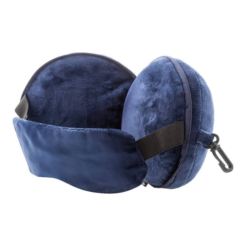 Dreamfly cestovní polštář z RPET, modrá Dark Dreamfly cestovní polštář z RPET, modrá Dark