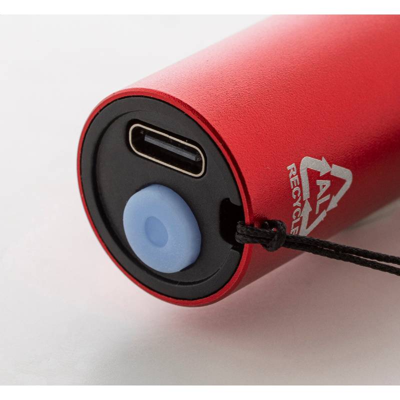 Chargelight Tone dobíjecí svítilna z recyklovaného hliníku, červená Chargelight Tone dobíjecí svítilna z recyklovaného hliníku, červená