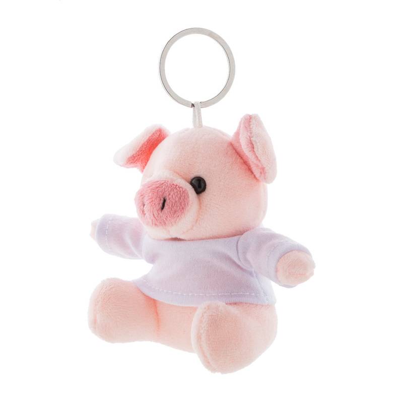 PigFob prívesok na kľúče s plyšovým prasiatkom, ružová PigFob prívesok na kľúče s plyšovým prasiatkom, ružová
