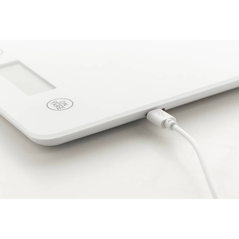 Dosage dobíjecí kuchyňská váha, bílá Dosage dobíjecí kuchyňská váha, bílá