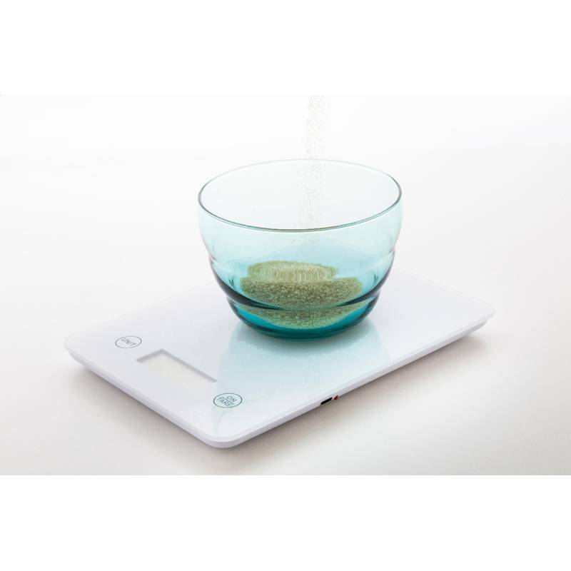 Dosage dobíjecí kuchyňská váha, bílá Dosage dobíjecí kuchyňská váha, bílá
