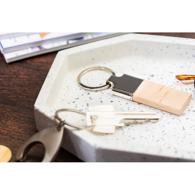 Lignum prívesok na kľúče, hnedá Natural Lignum prívesok na kľúče, hnedá Natural