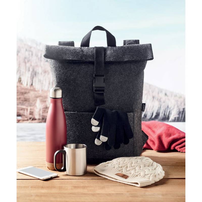 Pletená čiapka z RPET, hnedá béžová Pletená čiapka z RPET, hnedá béžová